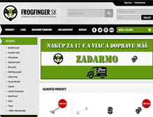 Tablet Screenshot of frogfinger.sk